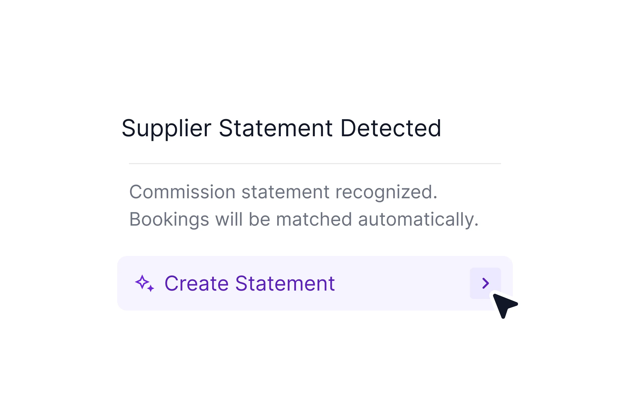 AI statement parsing — forwarded email automatically parsed into commission records